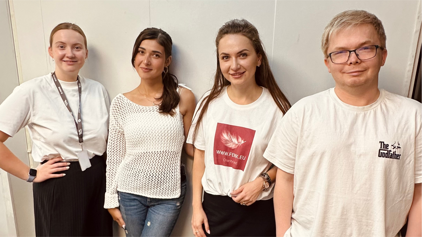 Fenix Charity Fund on Radio R, in Vilnius, Lithuania